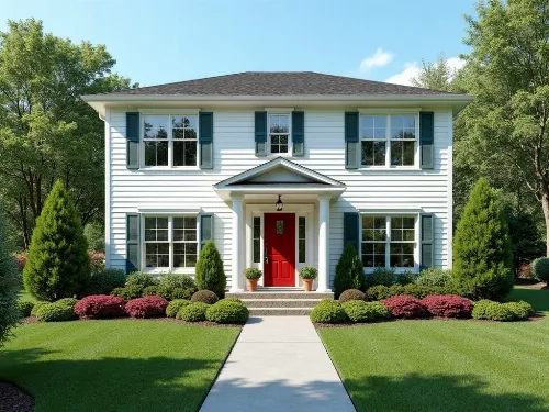 Enhanced curb appeal of a freshly washed home
